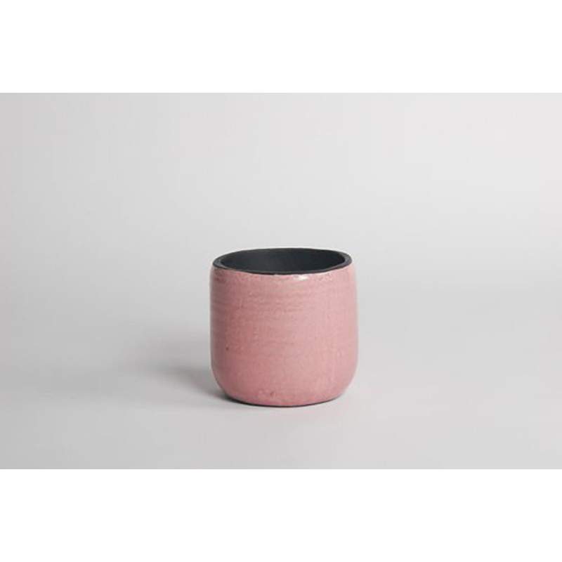 D&M rosa afrikanische Keramik Vase 14cm