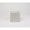 D&amp;M Vaso faddy cerâmica branca 15 cm