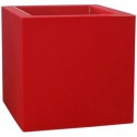 Pot kube gloss with roulettes red orient