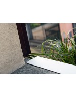 Blomkrukhållare för fönster 40 cm Vit, maximal anpassningsförmåga till fönsterbrädor