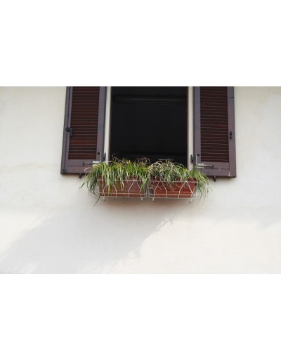 Växtkruka för fönster 40 cm Vit, maximal anpassningsförmåga till fönsterbrädor