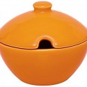 Excelsa Cheese Orange Ceramic Sugar Bowl