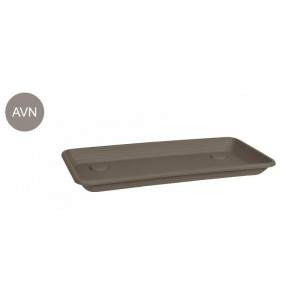 ANTHEA RECTANGULAR SAUCER PLANTER 60cm HAVANA