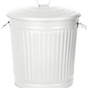 White bin with lid