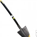 Pointed spade with handle