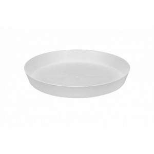 Elho urban loft round white saucer