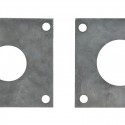 Esschert Design fusível placa azul caixa de ferro