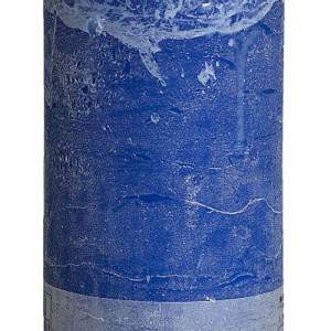 Bougie de pilier bleu marine rustique