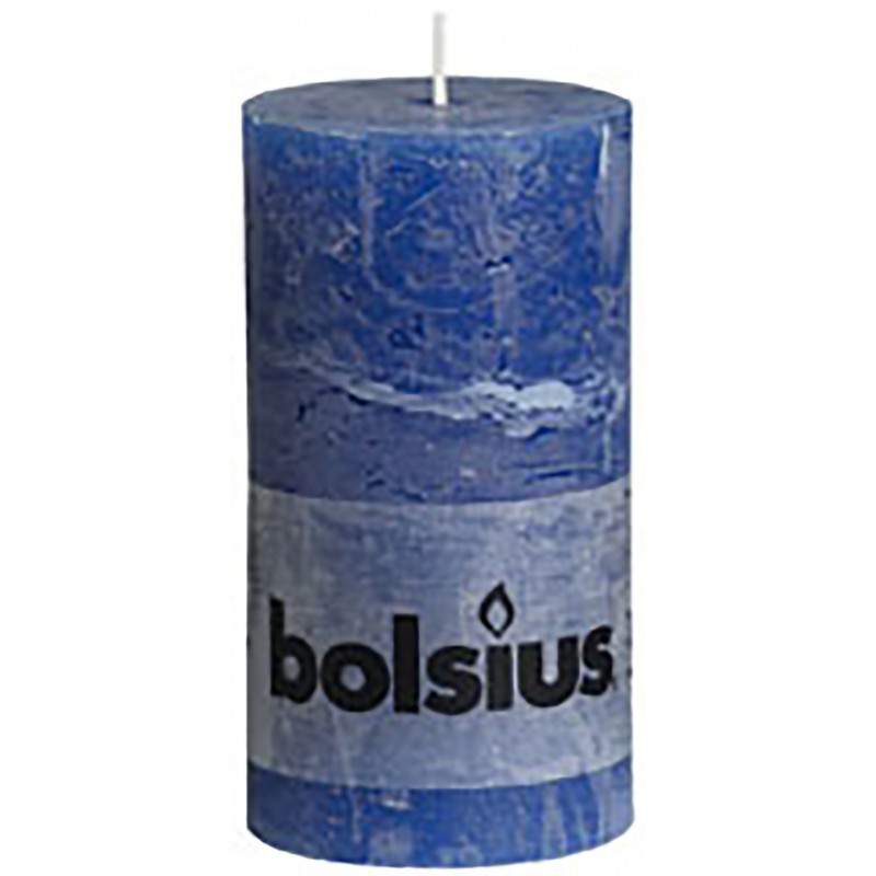 RUSTIC CANDLE 130 68 NAVY BLUE