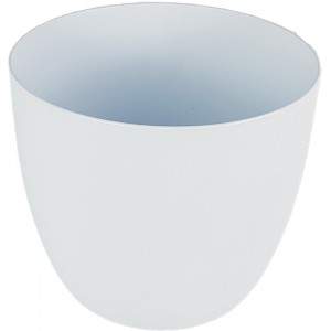 Milano flower pot cover diameter 15 cm white