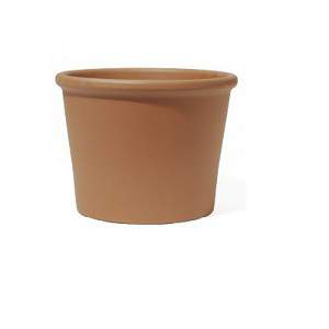 Cylindrical Terracotta flower pot Bordered diameter 33 cm