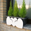 Anti-falling heart vases with anthracite vase