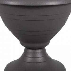 BELL FLOWER BOX ANTHRACITE  39cm with Pedestal detail