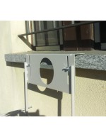 Windowsill pot holder with adjustable hook system 60 cm anthracite
