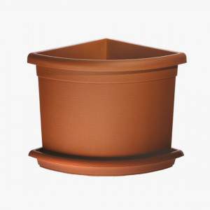 CORNER PLANTER DECOR 45cm X45 TERRACOTTA