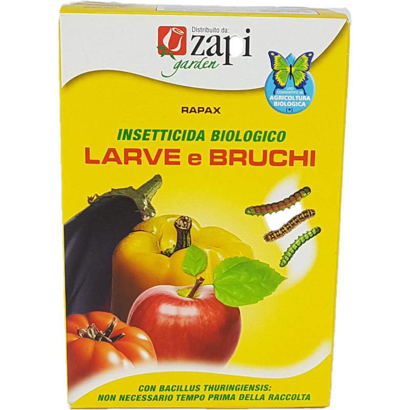 INSECTICIDA BIOLÓGICO LEPIDOPTERI LARVE Y CATERPILLARS 50ml RAPAX INSECTICIDA BIOLÓGICO LEPIDOPTERI LARVE Y CATERPILLARS 50ml RAPAX