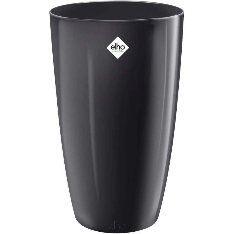 Elho Brussels Diamond Round High 22 - Doniczka - Oyster Pearl - Wewnątrz - Ø 22,4 x H 32,4 cm
