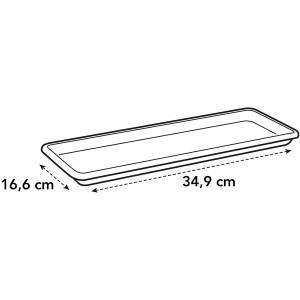 Elho Barcelona Trough Platillo 90 - Blanco - Exterior y balcón - Ø 16,6 x H 2,8 cm