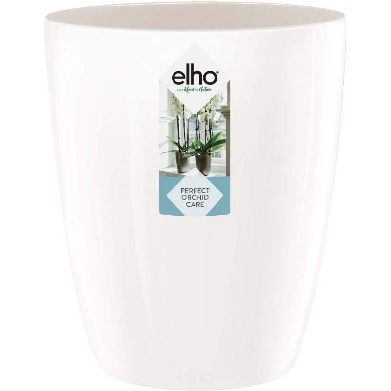 Elho Brussels Diamond Orchid High 12,5 - Pot de fleurs - Rose pâle - Intérieur - Ø 12,7 x H 15,2 cm