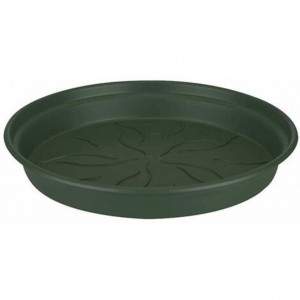 GREEN BASICS SAUCER 34CM LEAF GREEN - Verde foglie