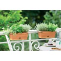 Elho Green Basics Trough Mini Allin1 30 - Planter - Leaf Green - Outdoor &amp; Balcony - L 30.2 x W 19.5 x H 15.6 cm