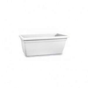 Anthea Rectangular Planter 80 cm. White