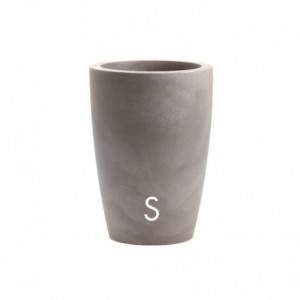 Vaso Tylus 30 cm. Cenere