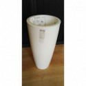 Vase Talos Blanc Brillant 43cm
