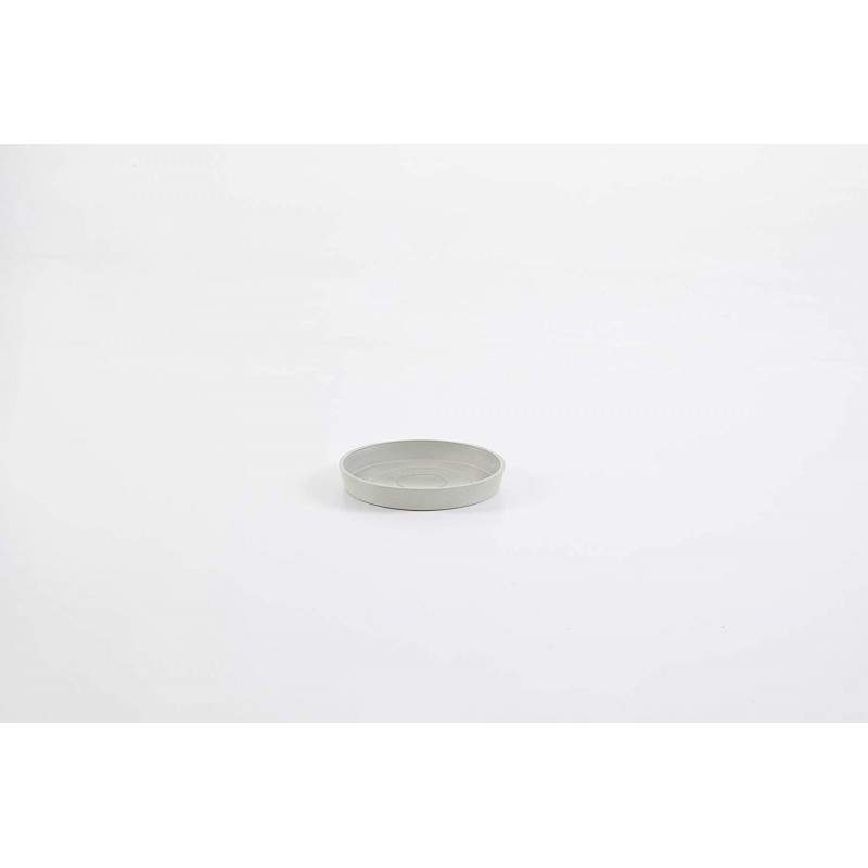 Ashortwalk ECOPOTS - Round saucer in recycled plastic (diameter 21cm) (white)