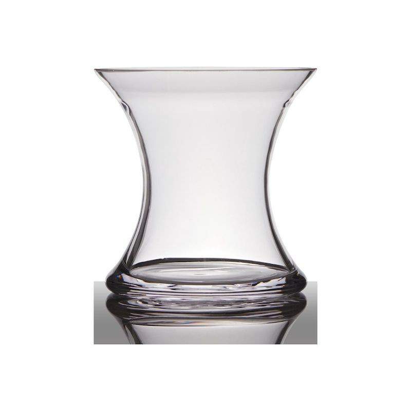 Vase-X  Transparent Glass -...