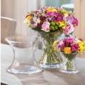 Vase-X  Transparent Glass -...