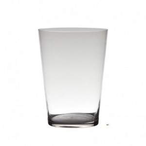 Vaso cônico de vidro H30 D22
