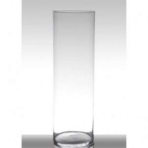 Glass Vase Cylinder Luna H60cm cm D19 cm