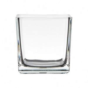 Glass Vase Cube 18x18x18 cm
