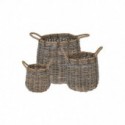 Set of 3 Round baskets with...