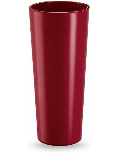 VE.CA. Vase Rond Haut 85 Finition Brillante Diverses Couleurs (Rouge Orient Brillant)