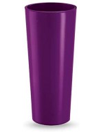 VE.CA. Vase Round High 85 Glossy Finish Various Colors (Glossy Orient Red)