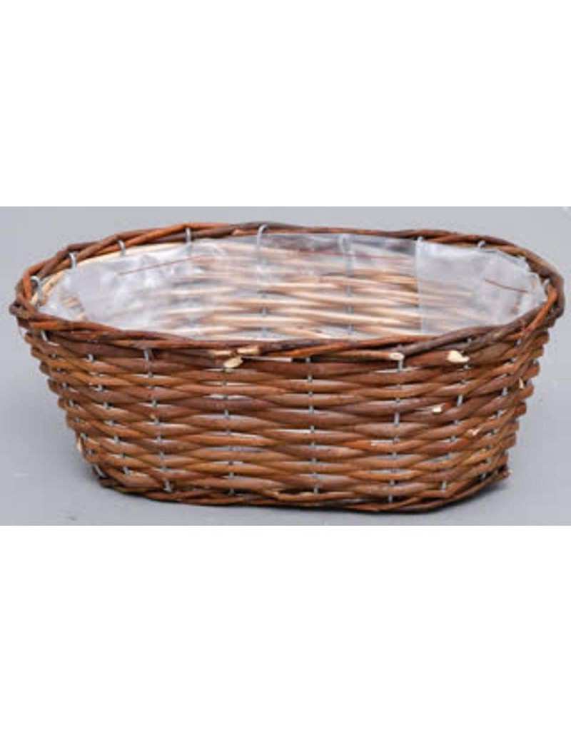 Oval Basket In Vimini Color...