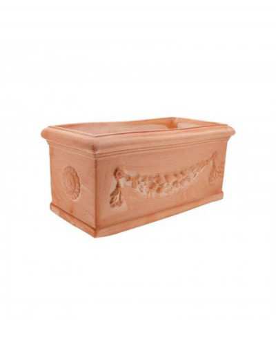 Caja festoneada 52cm Terracota