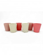 6 olika keramikvaser D13 cm...