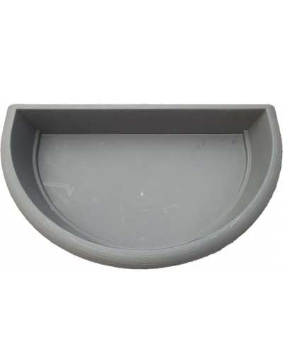 SAUCER DECOR ANTHRACITE SEMICIRCLE 50cm