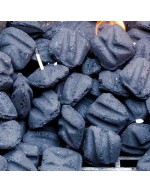 Os briquetes de carvão WEBER são acesos