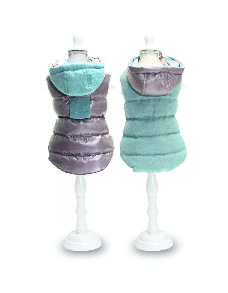 Twosides Gray Padded Jacket... Twosides Gray Padded Jacket...