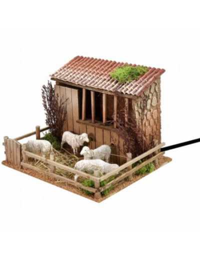 Sheepfold With Moving Sheep