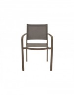 Fauteuil empilable Zante taupe