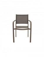 Fauteuil empilable Zante taupe