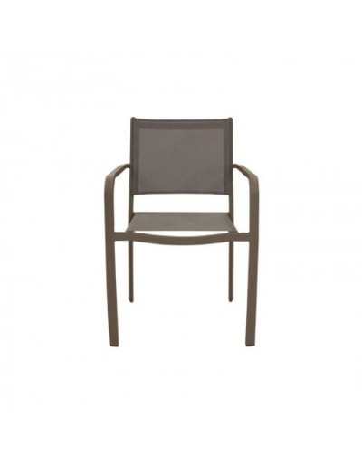 Fauteuil empilable Zante taupe