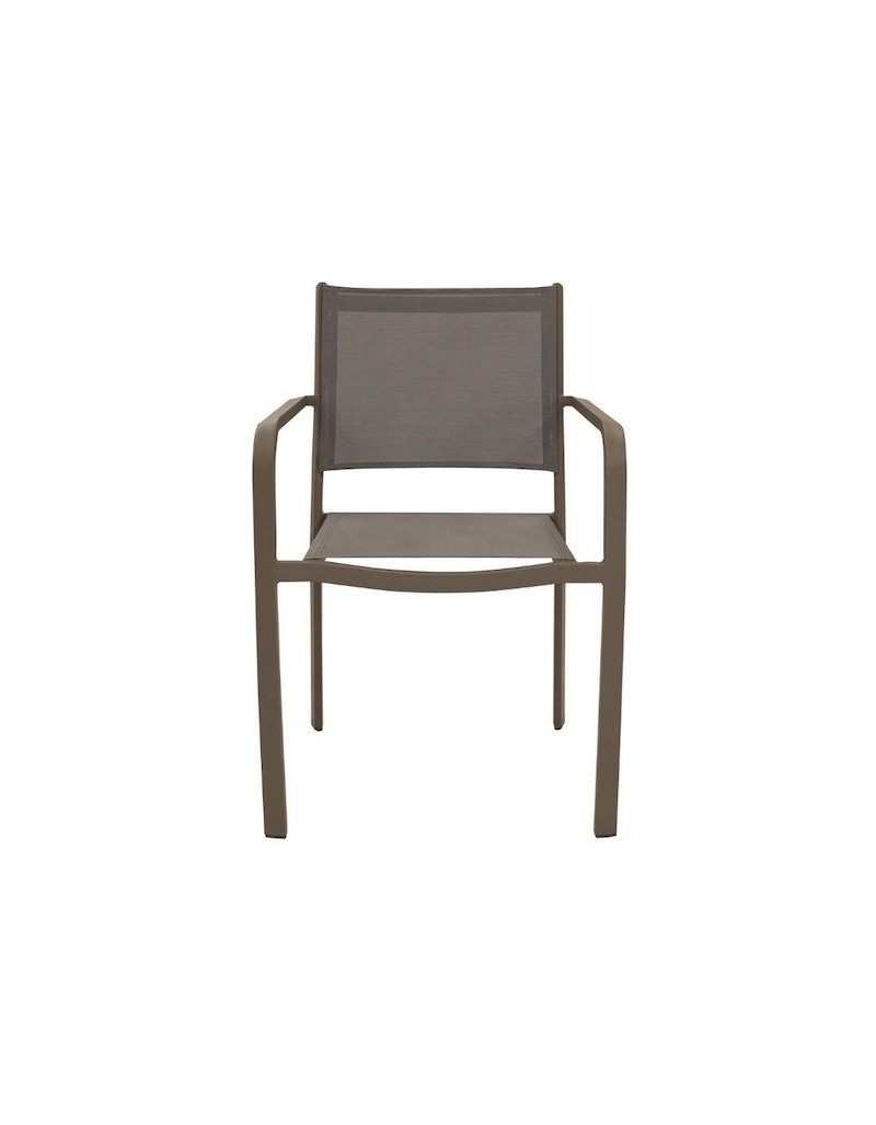Fauteuil empilable Zante taupe