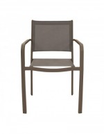 Fauteuil empilable Zante taupe