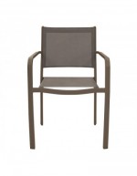 Fauteuil empilable Zante taupe